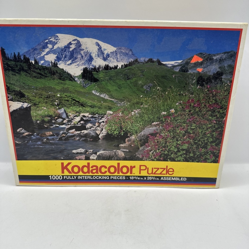 Kodacolor  Edith Creek 1000 Pc Puzzle Interlocking 18"x26" Used‎ 1991 Rose Art